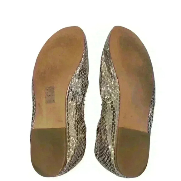 Sam Edelman Womens Felicia Shoes Slip-On Closed Toe Ballet Flat Gold  Size 7.5 - Picture 6 of 6